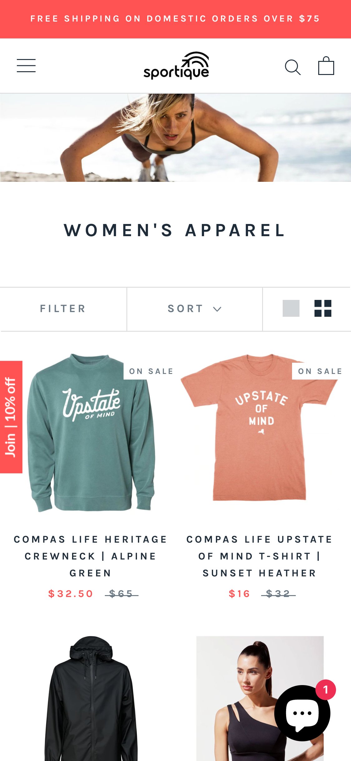 Sportique — Collection (Mobile)