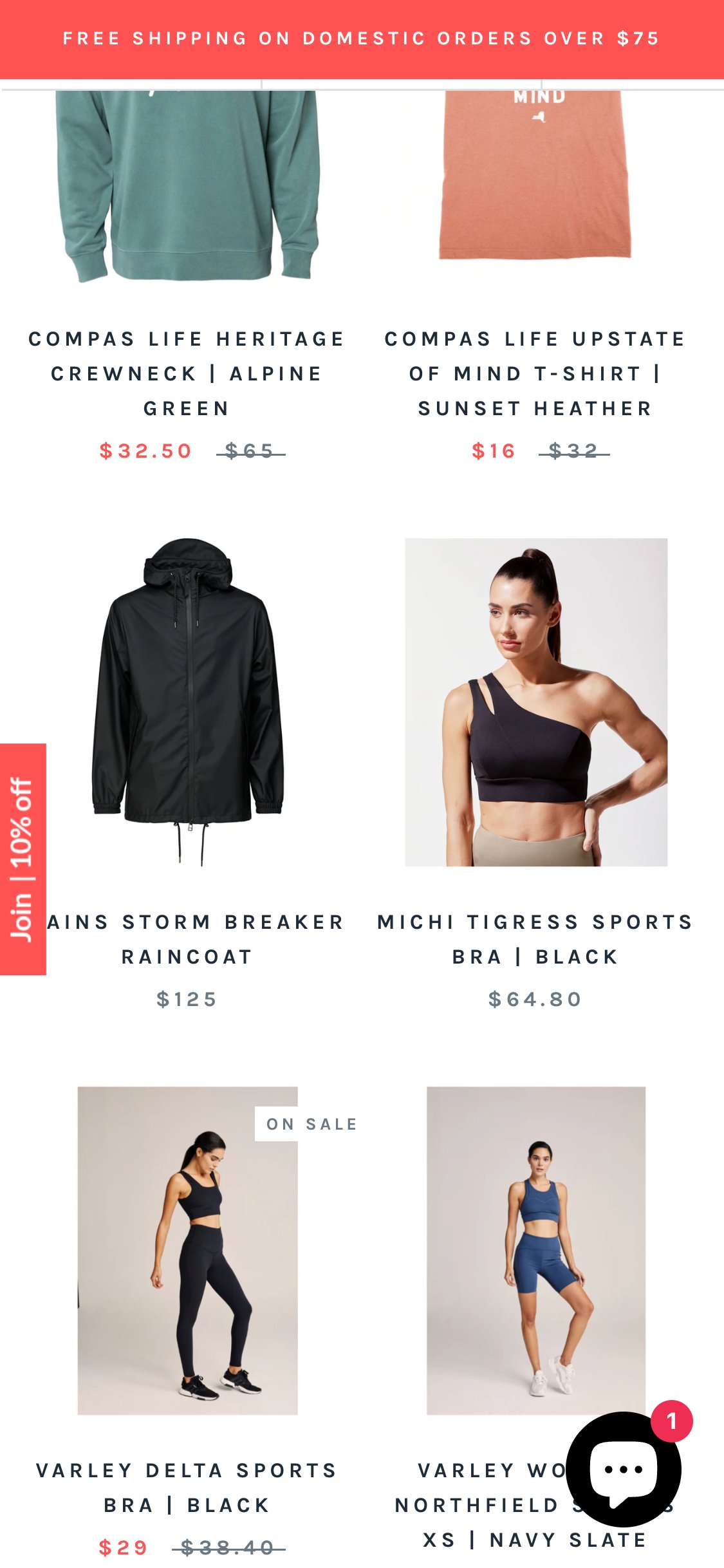 Sportique — Collection (Mobile)