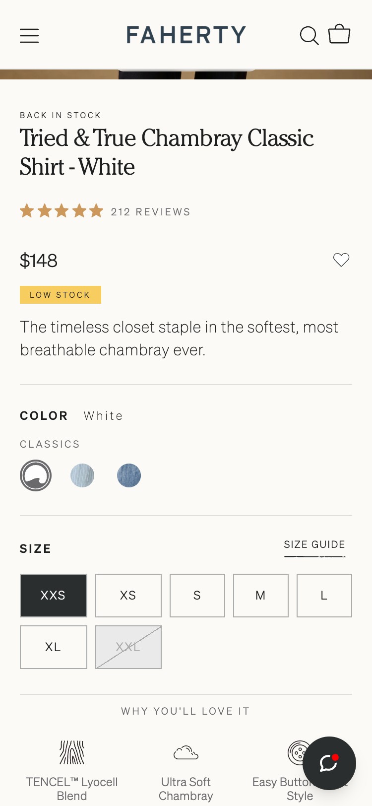 Faherty Brand — Pdp (Mobile)